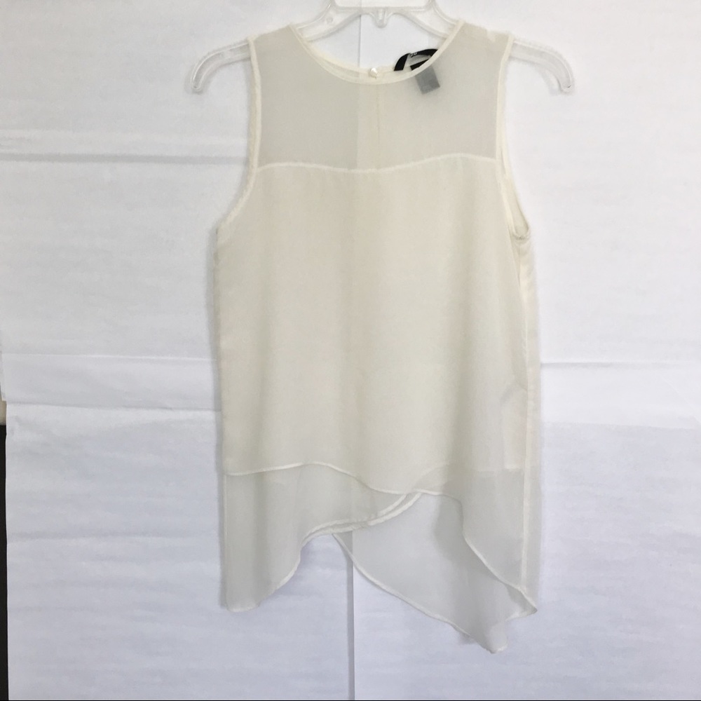 Sleeveless Layered Chiffon Blouses H&M